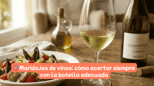Infografía de maridaje de vino con comida china: opciones de vino blanco Riesling o Vinho Verde y tinto Gamay o Lambrusco.
