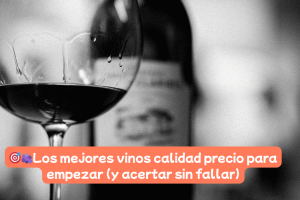 🎯🍇Los mejores vinos calidad precio para empezar (y acertar sin fallar)