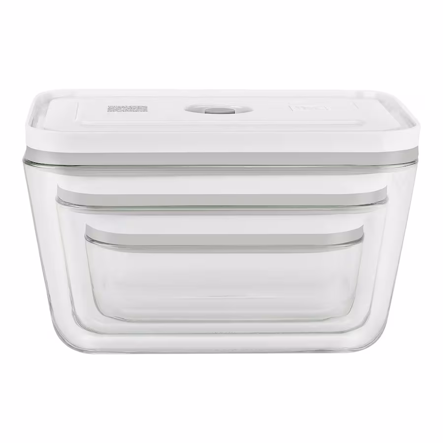 🥈 Set de 3 recipientes de cristal al vacío Fresh & Save de Zwilling