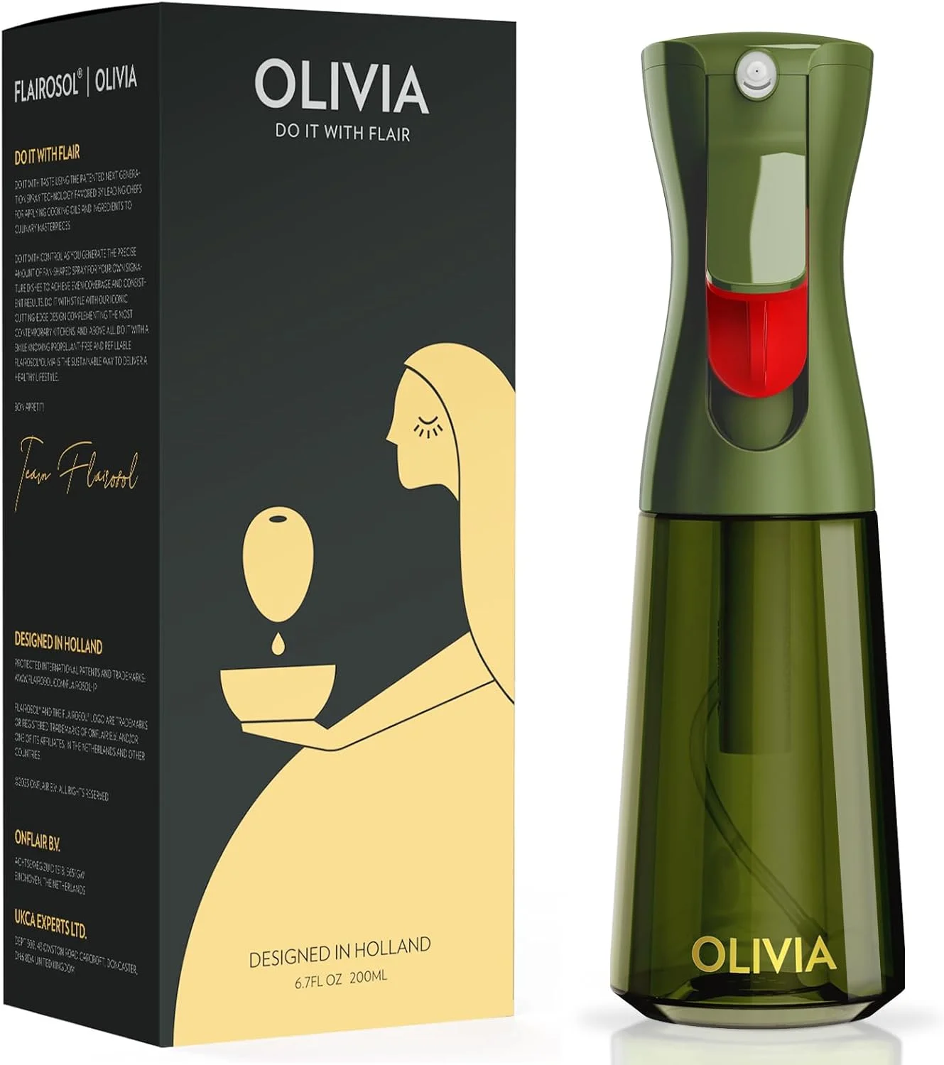 FLAIROSOL OLIVIA  — Pulverización de aceite  continua de verdad