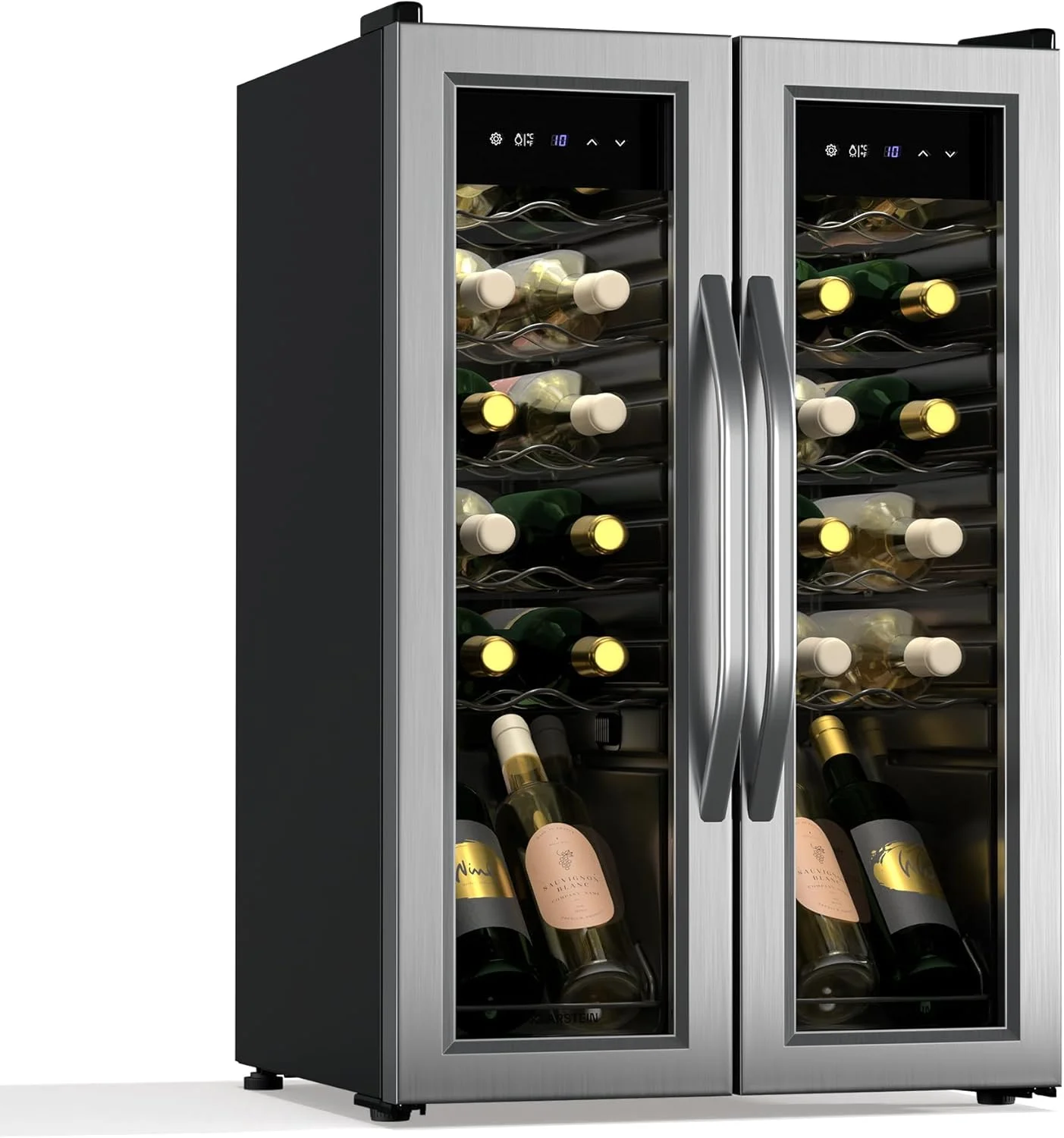 Klarstein Vinamour, 24 botellas, 2 zonas, control táctil
